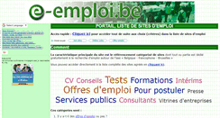 Desktop Screenshot of e-emploi.be