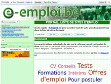 Tablet Screenshot of e-emploi.be